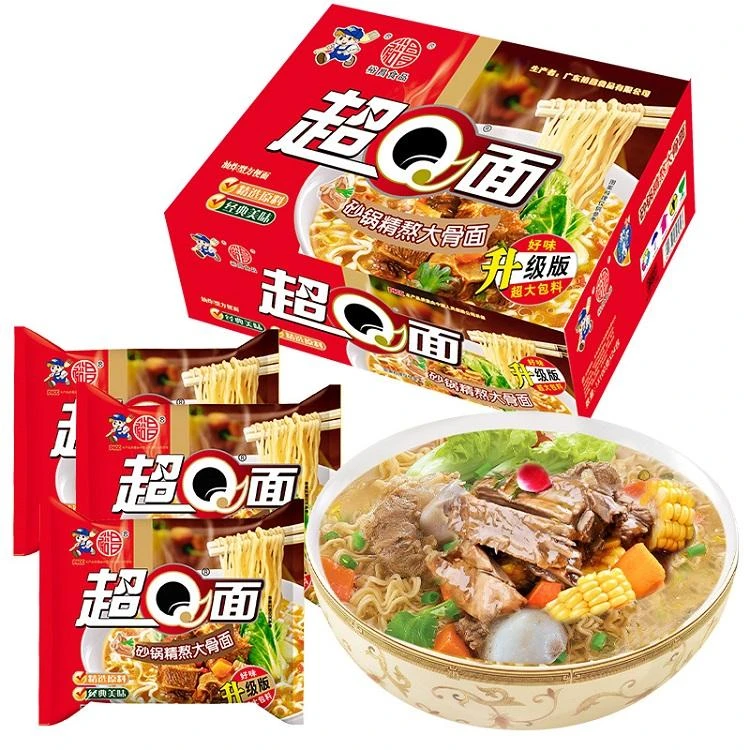 裕昌超q方便面升级干吃面混搭香辣红烧多口味速食泡面