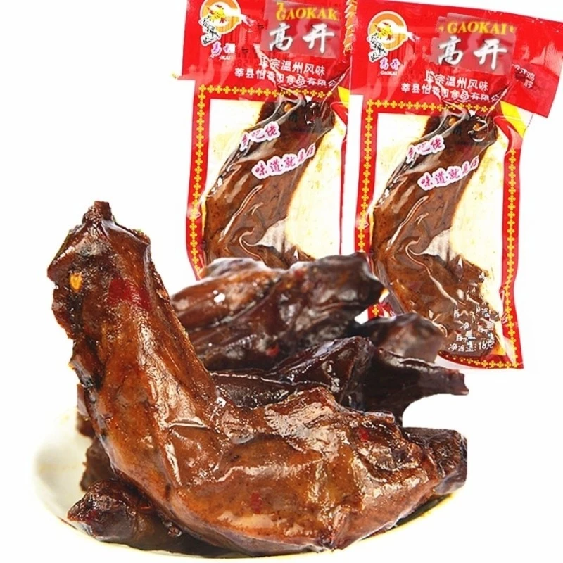 高开温州风味卤鸡脖/恩阅福卤鸡肝怀旧味道8090经典卤味小零食