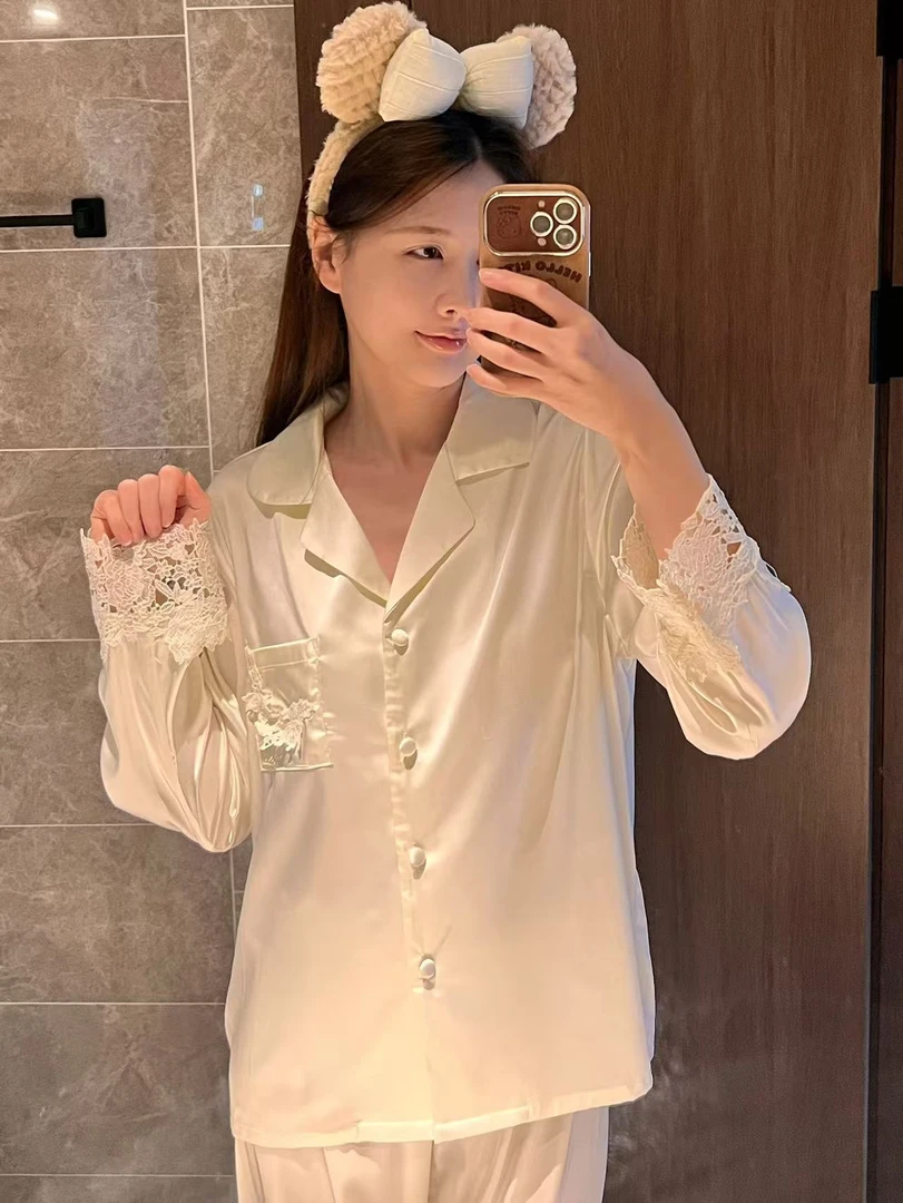 上新【FUENYOU家居服】轻奢设计师款睡衣高级家居服女套装休闲