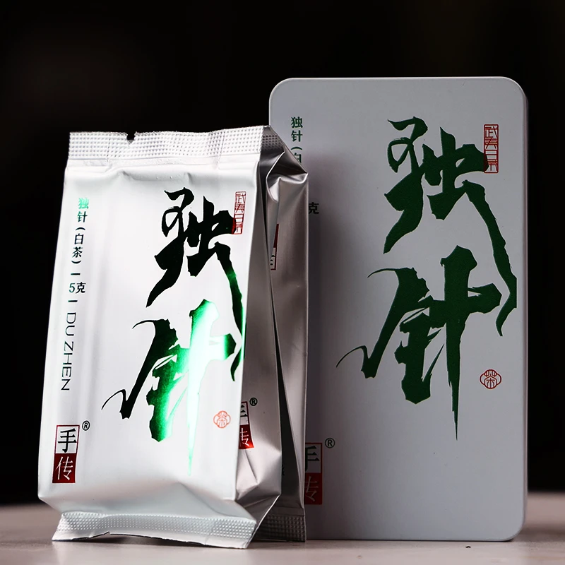 阿胜亲制2023年头春头采白毫银针【独针】泡袋装武夷白茶