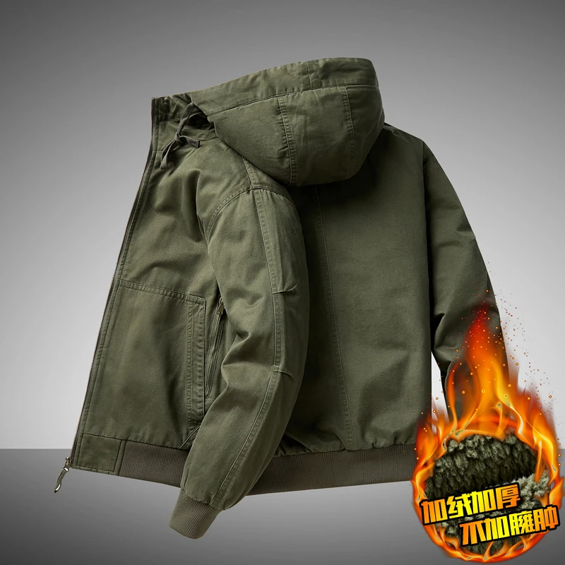 NIULUNKABU/纽伦卡布工装连帽加厚冬季保暖抗寒休闲棉衣加绒外套