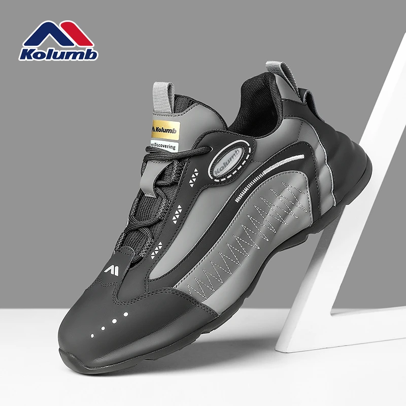 kolumb/哥仑步男鞋秋季男士真皮运动厚底时尚加绒休闲老爹鞋 2110