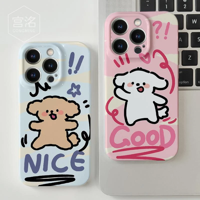 天壳适用good狗nice狗情侣款iPhone14promax苹果131211菲林手机壳