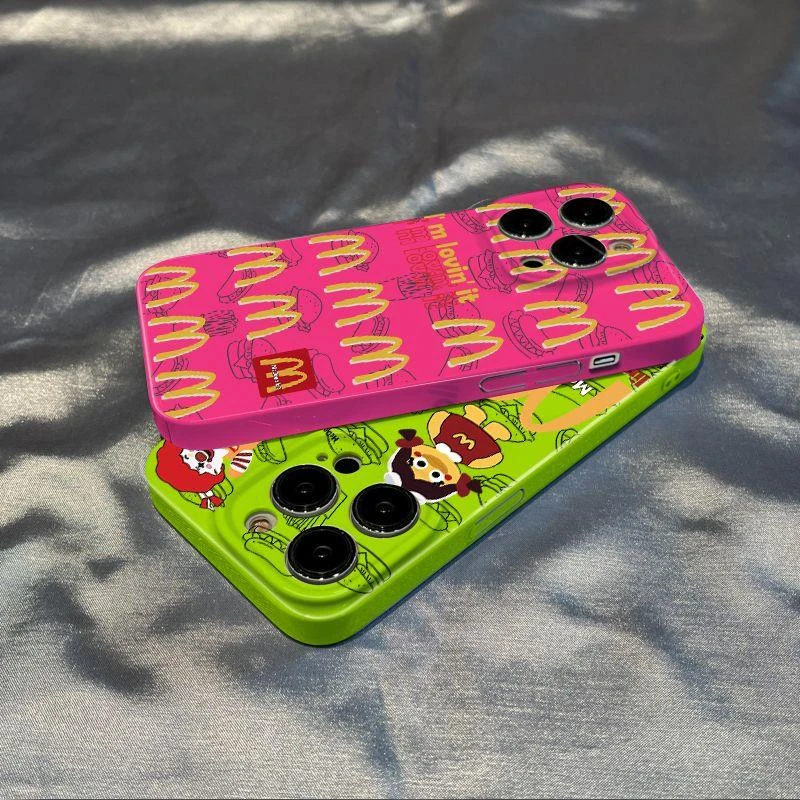 天壳适用【苹果华为oppovivo小米】菲林全包玫红麦麦手机硬壳防摔手