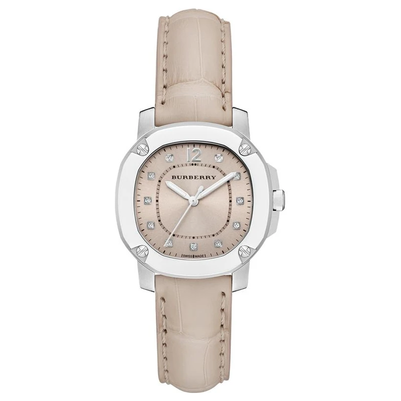【周周专属】Burberry博柏利鹦鹉螺皮革石英女士腕表34表盘BBY1802