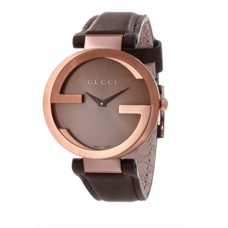【安靖专属】GUCCI古驰咖啡色双G石英腕表37MM女款YA133309