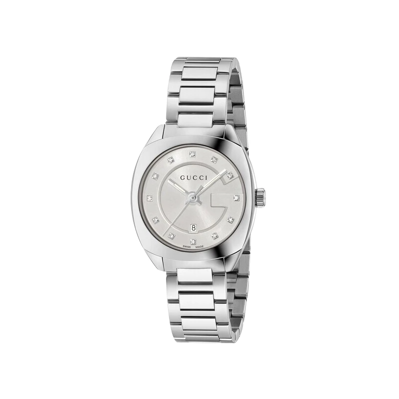 【Cc专属】GUCCI古驰GG2570s银色镶钻石英女士腕表29MMYA142504