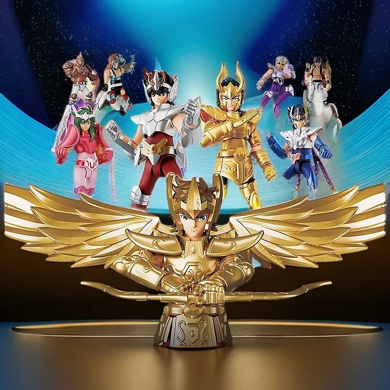 正版圣斗士星矢群星版第一弹拼装可动积木人