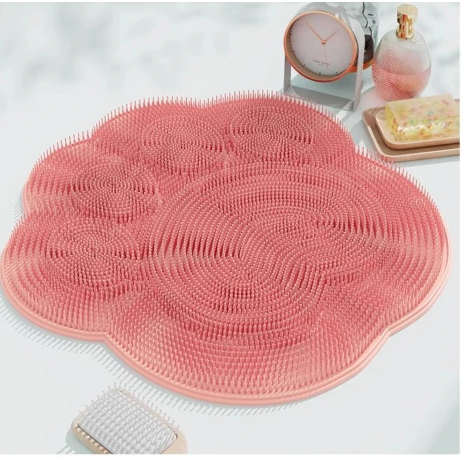 懒人搓脚垫浴室硅胶防滑按摩垫搓澡垫刷脚板脚后跟去死皮搓背神器