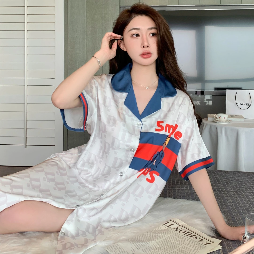 【卡通动漫】2025年新款夏季睡衣女薄款睡裙宽松高级感家居服