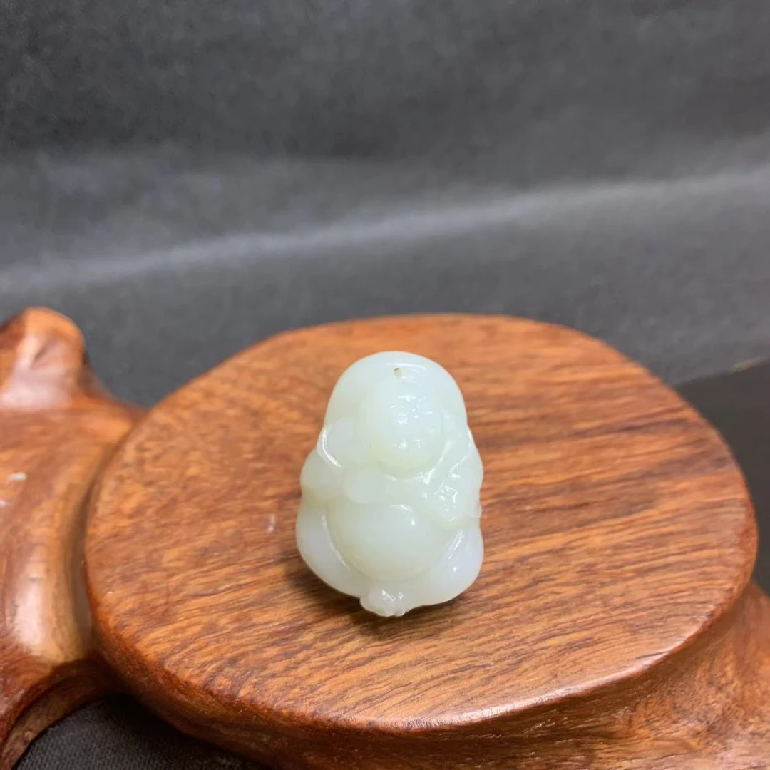 和田玉佛公吊坠、经典百搭时尚611036#顺丰包邮
