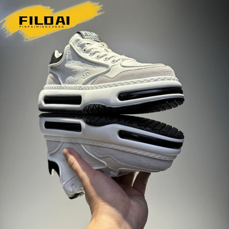 FILDAI欧洲站男鞋秋季款时尚休闲板鞋男士厚底增高运动老爹潮鞋子