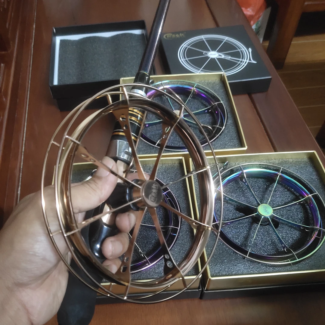 阿吉鱼轮不锈钢316彩色八卦轮，筏钓轮，