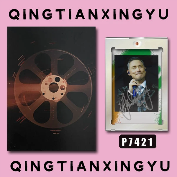 P7421【张学友】正品拍立得照片 涂鸦