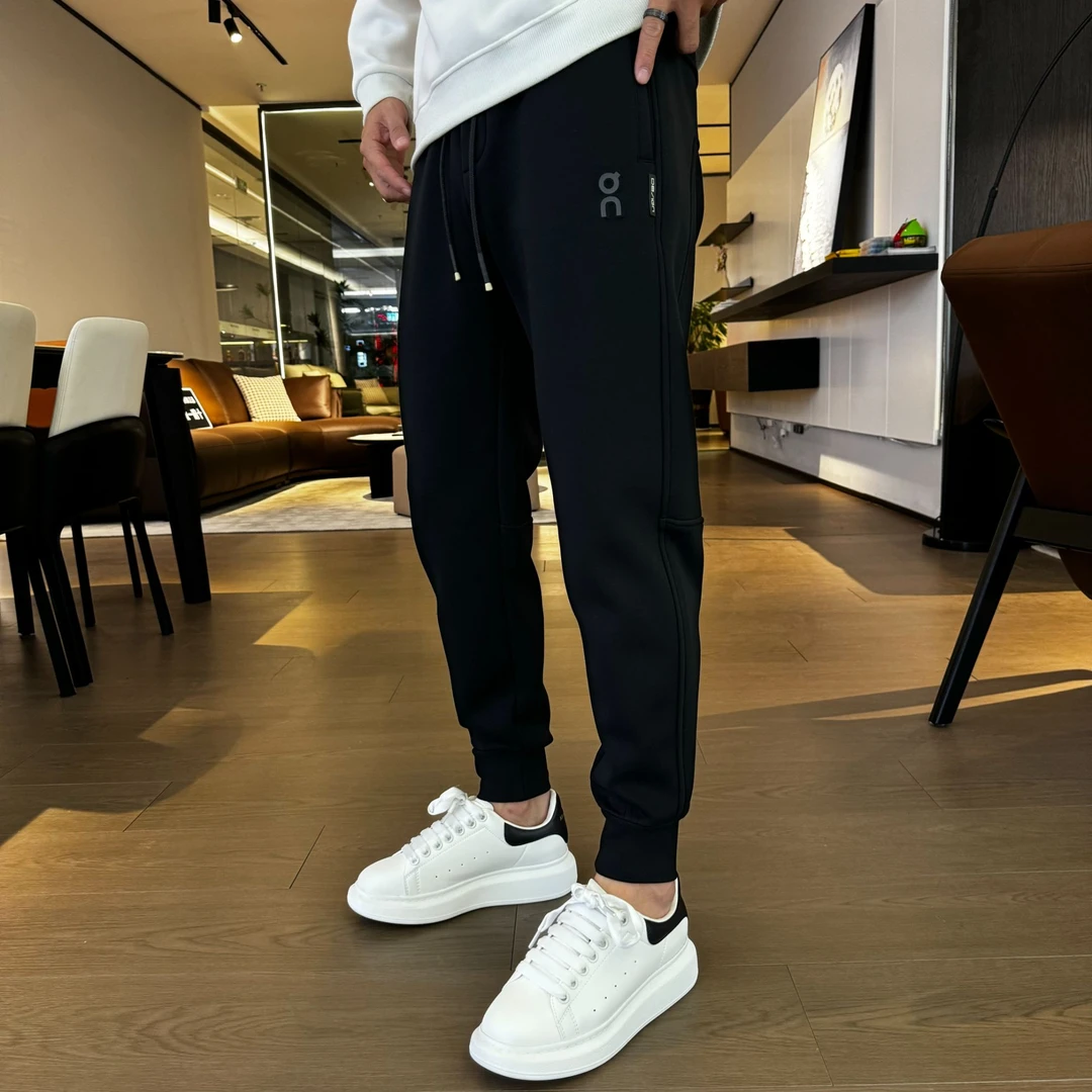 6085款男士新款秋冬加绒加厚潮流时尚百搭修身显瘦小脚运动休闲裤