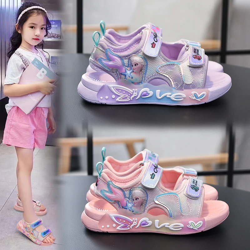 女童凉鞋儿童公主凉拖夏款2024新款软底沙滩鞋中大童女孩夏季洋气