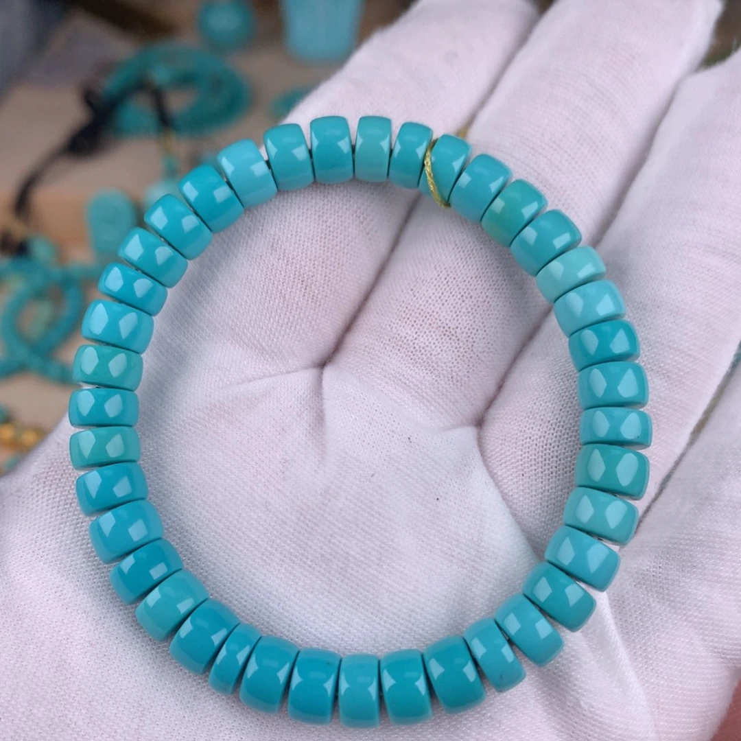 绿松石精品手串未镶嵌