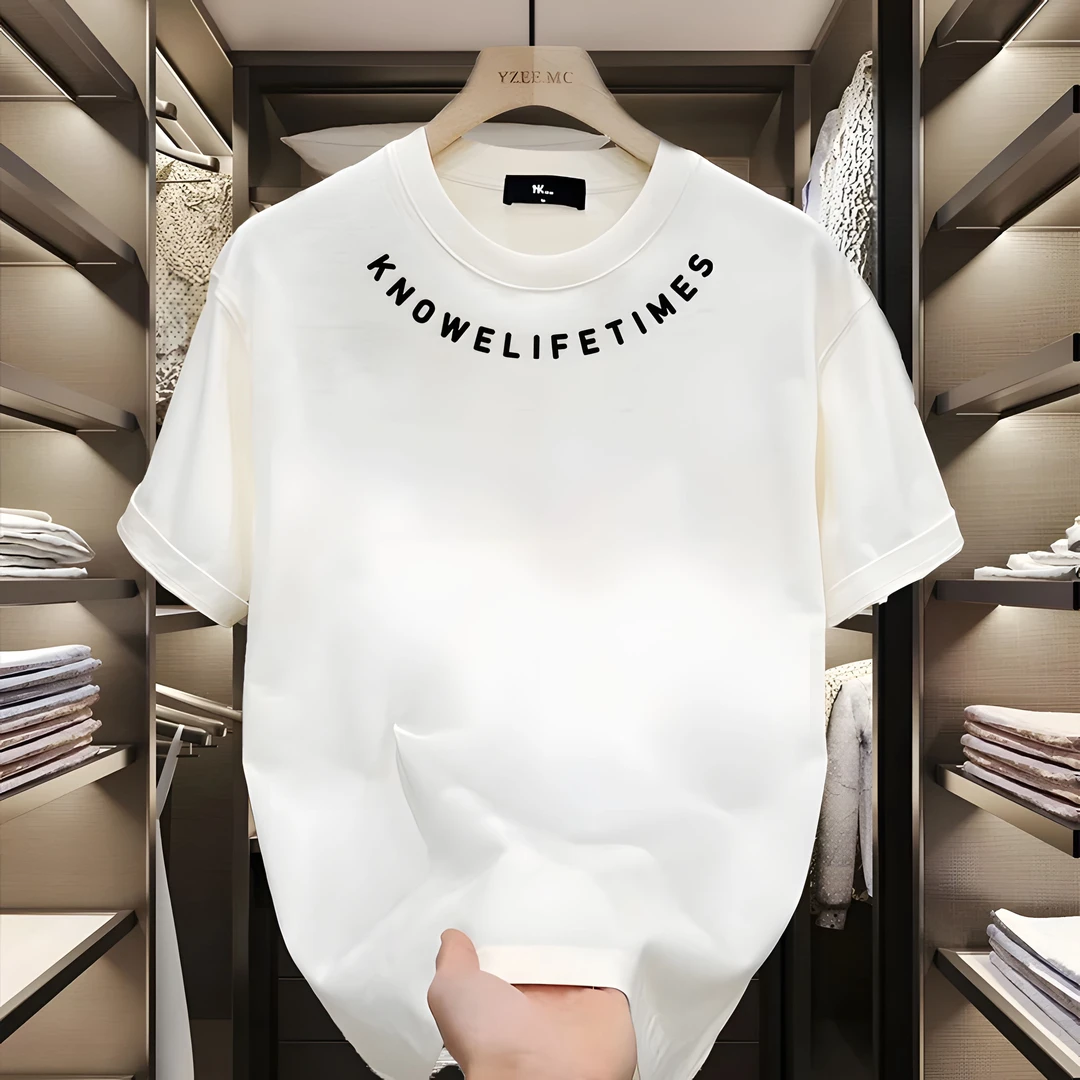 美式痞帅重磅纯棉短袖T恤青年男女款夏季ins潮牌街头宽松圆领上衣