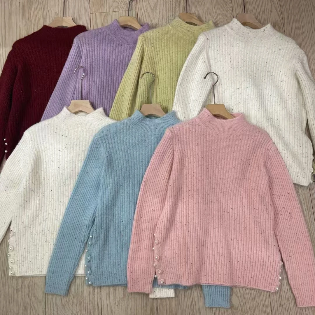 951-999 贴字   针织衫女秋冬显瘦毛衣外穿韩版百搭休闲