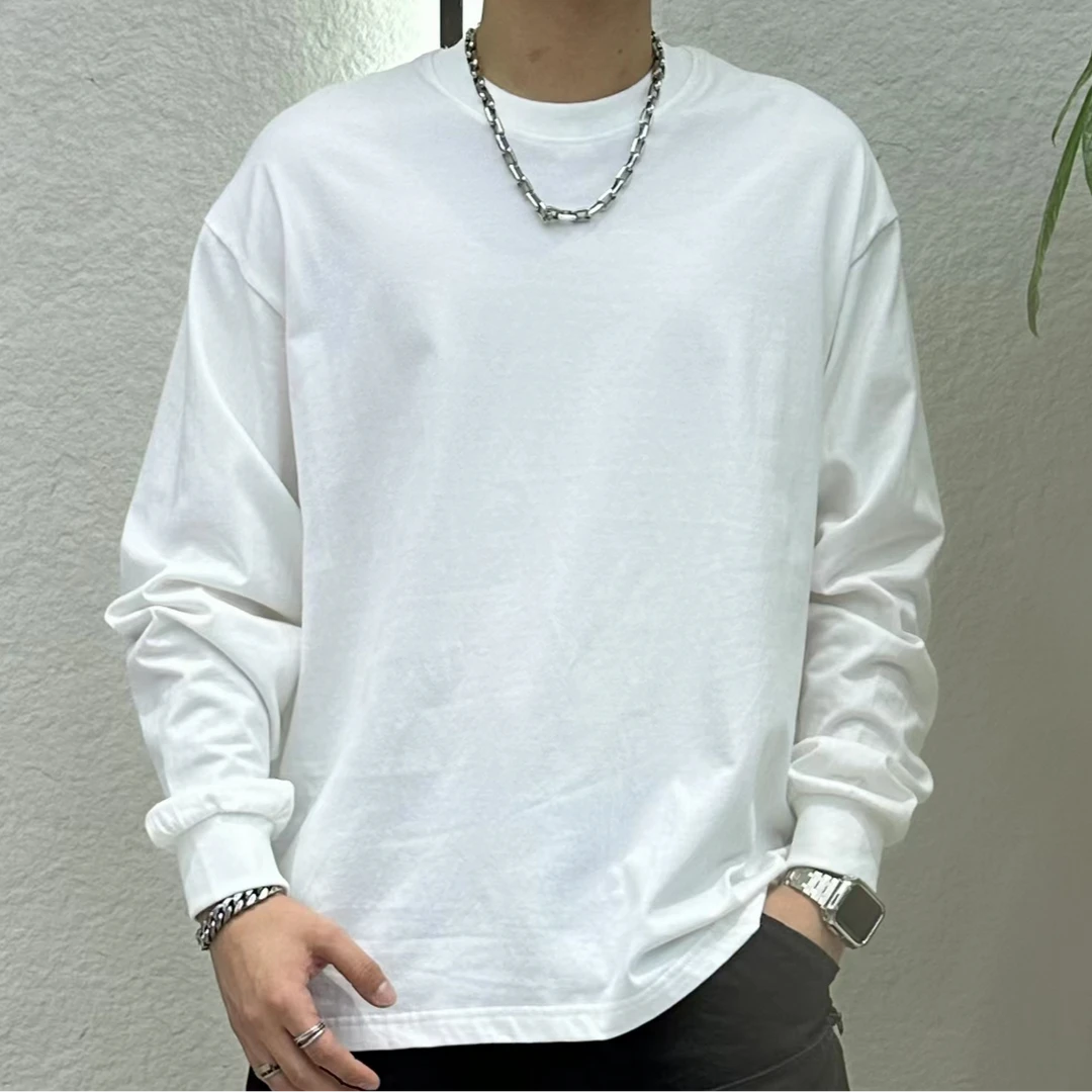 1234  潮牌买手净版长袖T恤男士百搭  XH