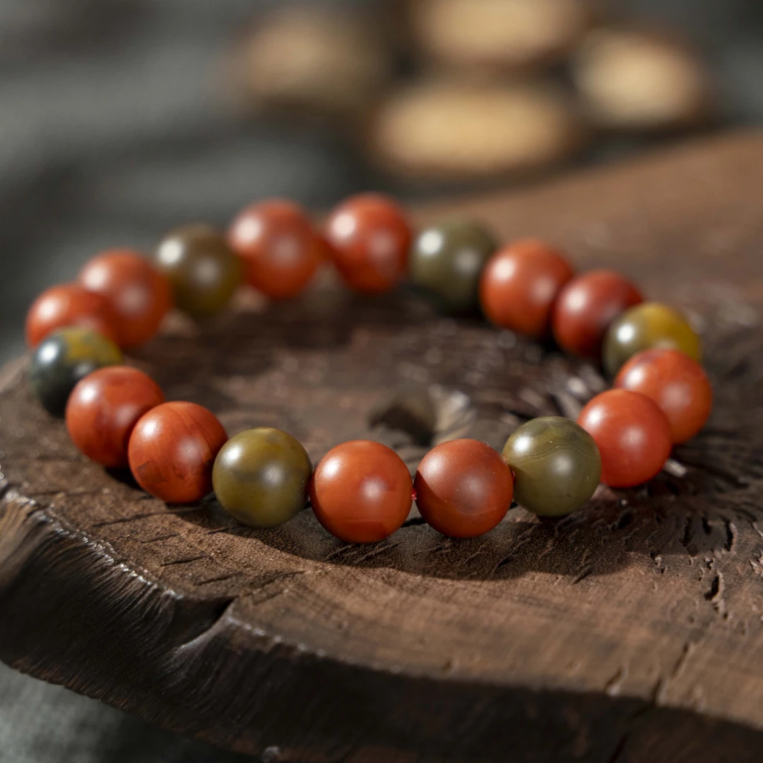 原创设计包浆南红11mm单圈手串/HS222300488（多样式）百搭