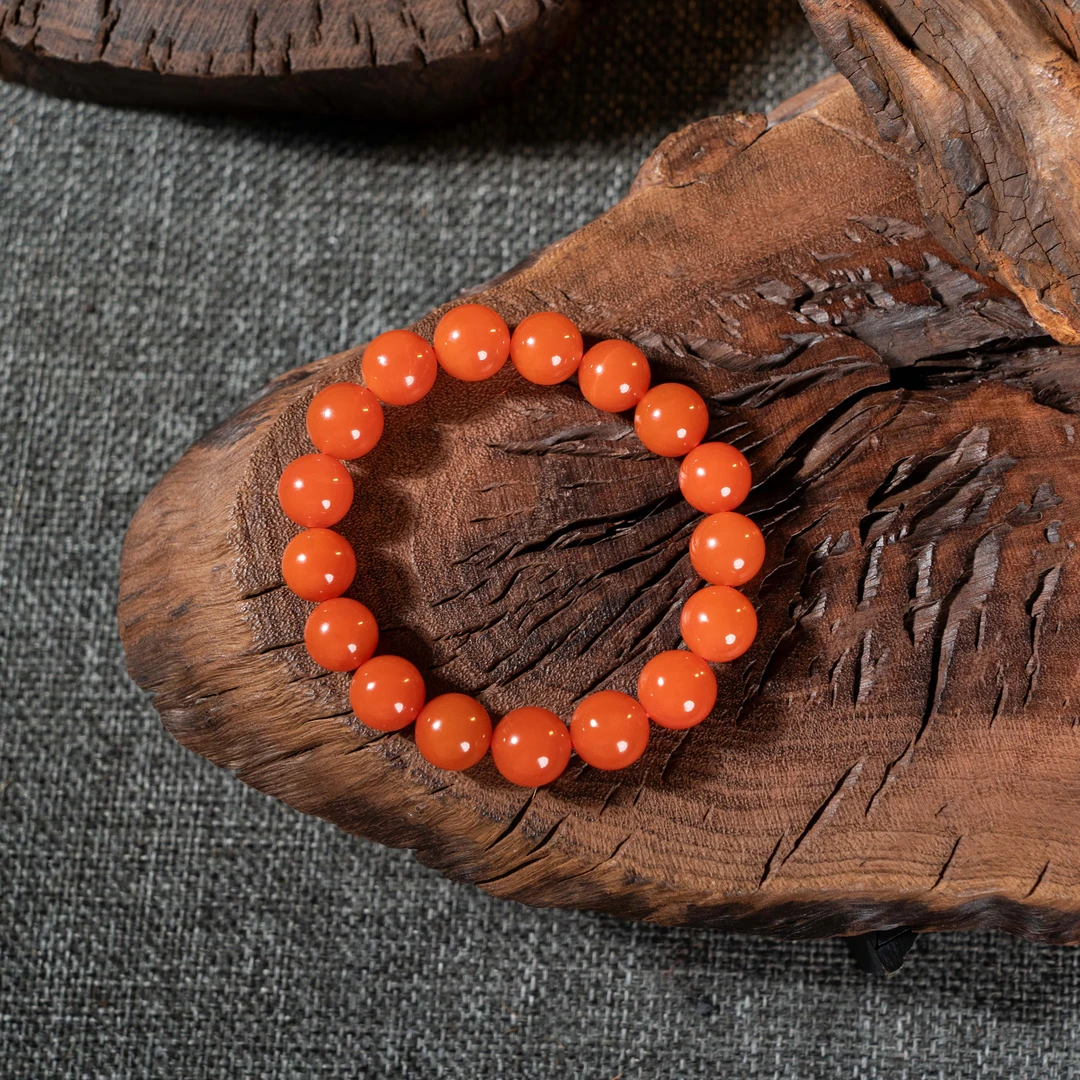 保真南红保山滴水洞收藏级别12mm手串手链/HS2321006600