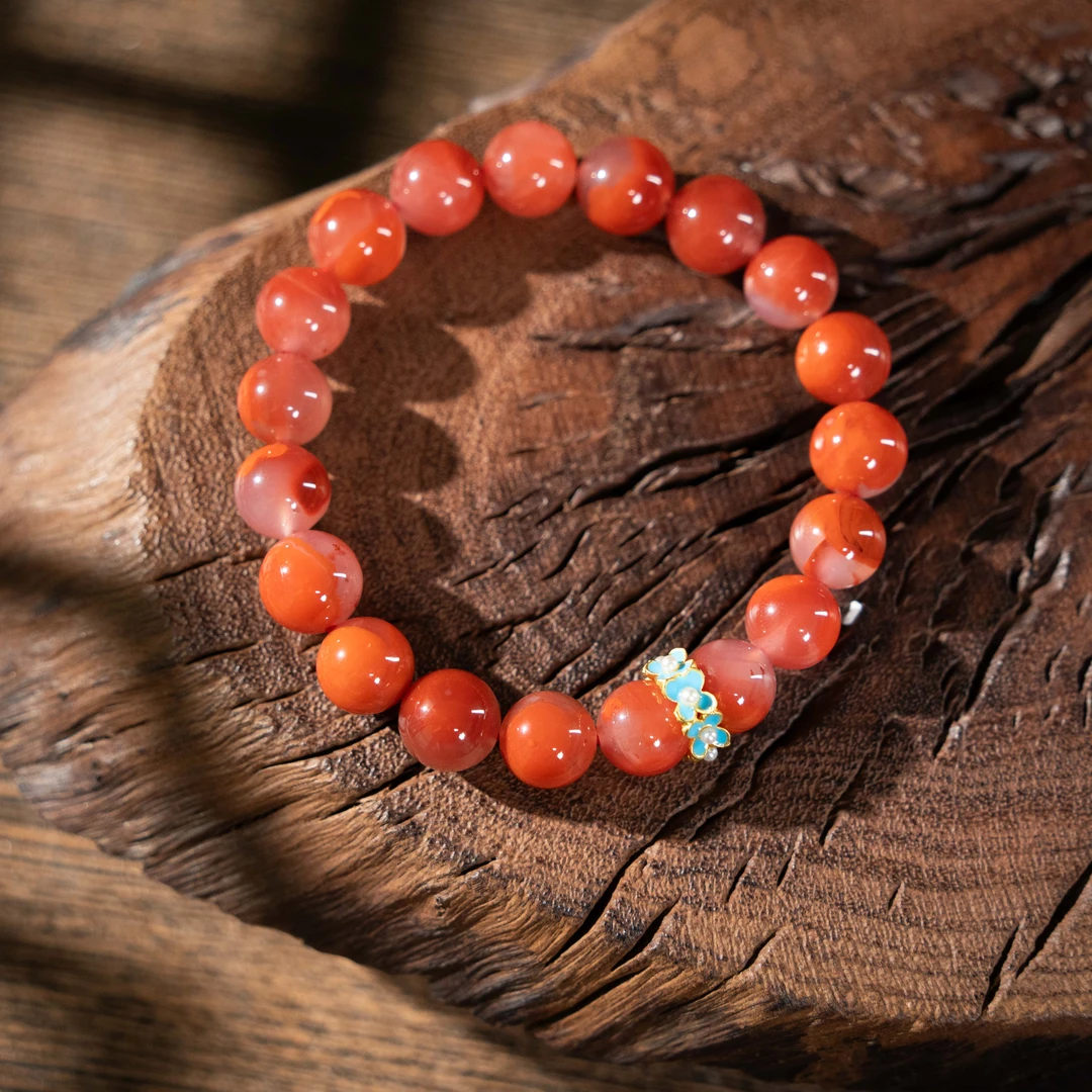 T川料南红DIY10mm手串980985089（无证书)