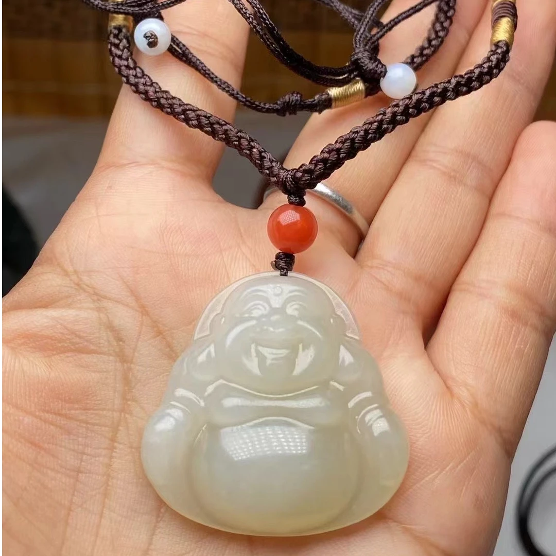 精品和田玉吊坠佛牌