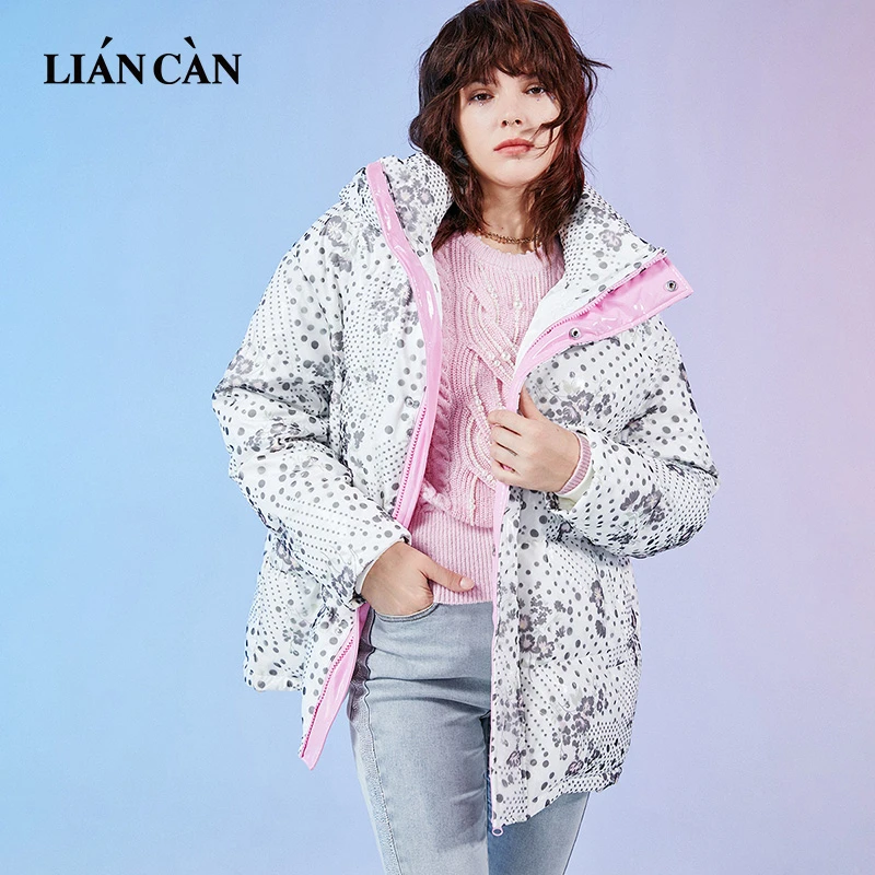 【莲灿】2024秋冬新款减龄花边小众设计感蓬松羽绒服时尚7121473007