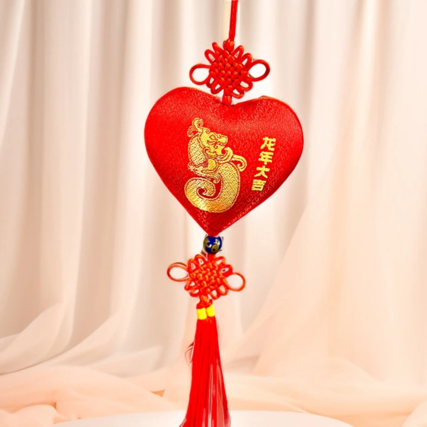 CAO SHI新款心形香包瑞兽香囊（十公分，七公分）伴手礼十八味中草药