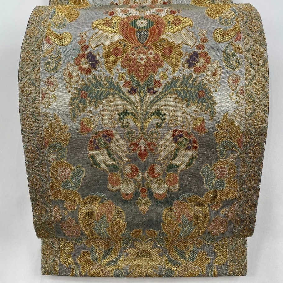 唐锦西阵织1509-1999长度约四米二宽度三十一厘米纯手工真丝织锦