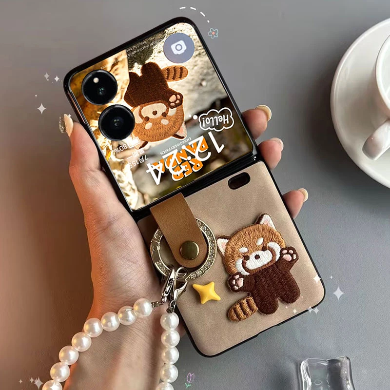 适用小米mixflip手机壳新款可爱小熊猫全包防摔折叠屏保护壳女款