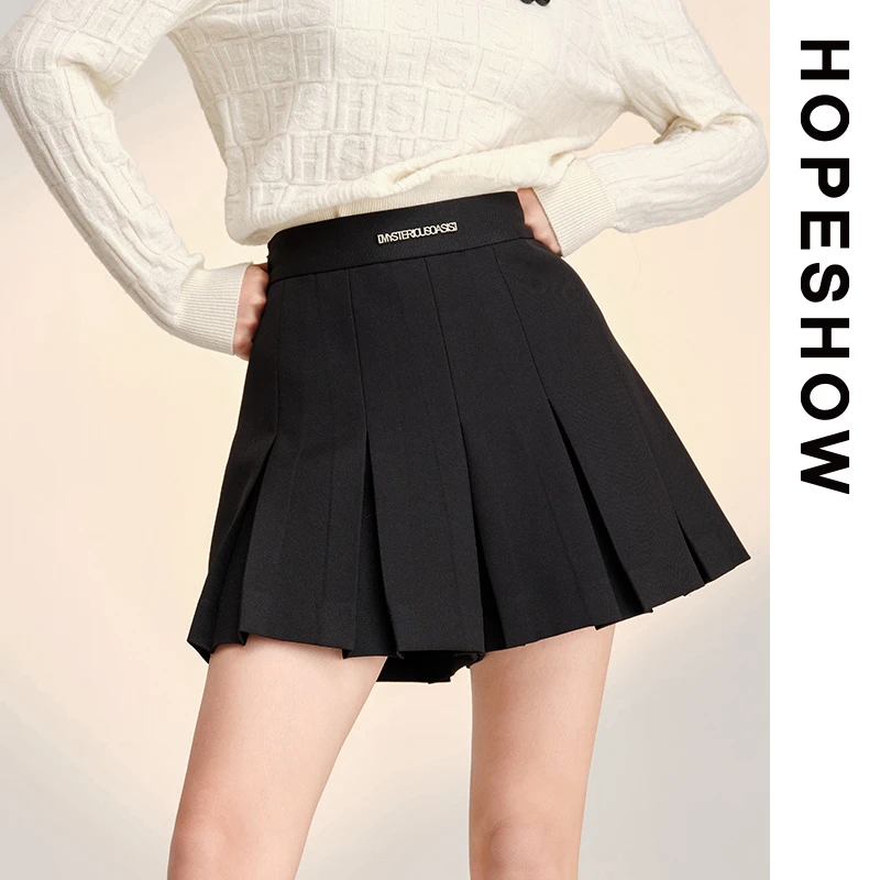 【达人专属】HOPESHOW红袖 减龄A字百褶裙裤 89123021513