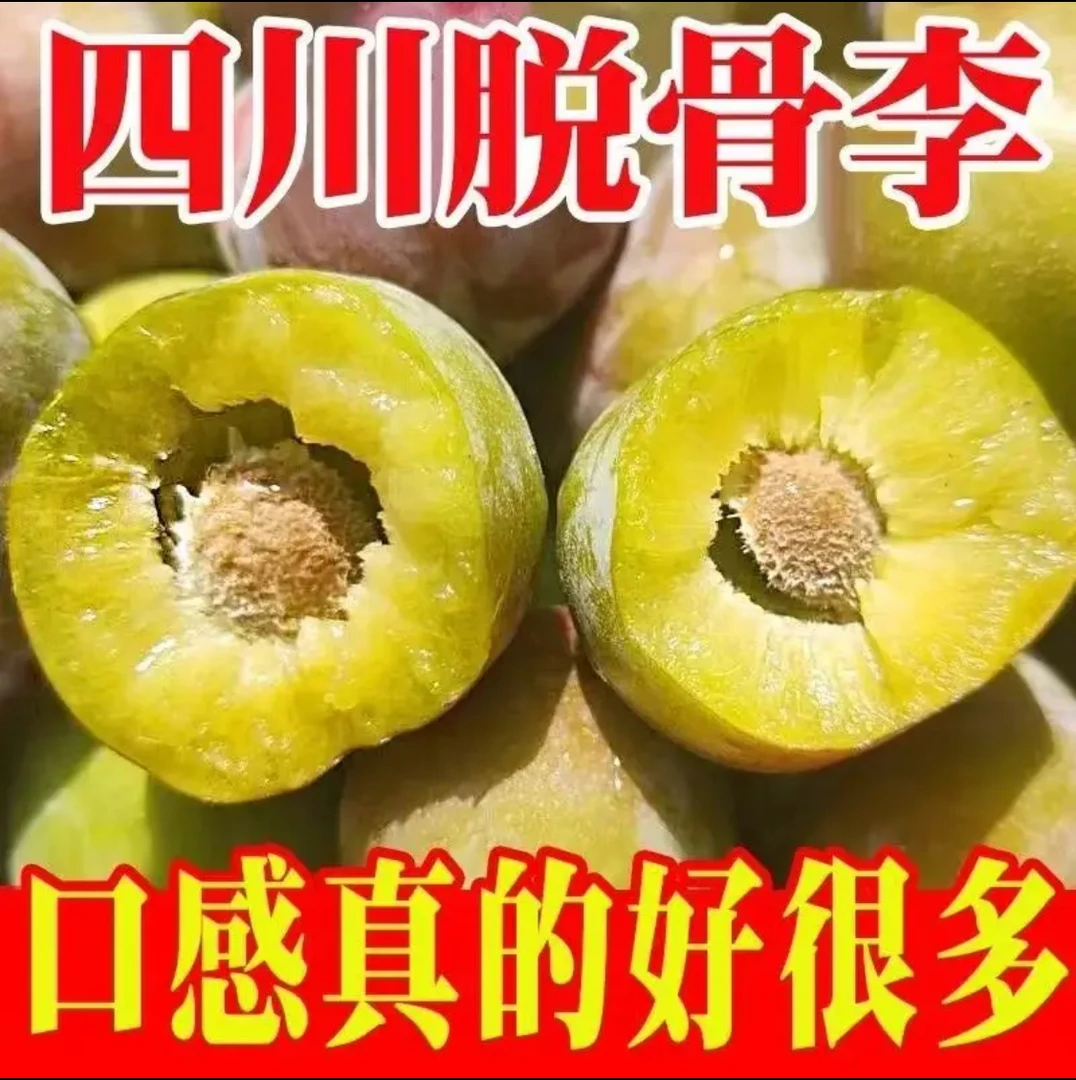 正宗四川青脆李脱骨李子汶川空心土李子当季新鲜水果酸甜可口