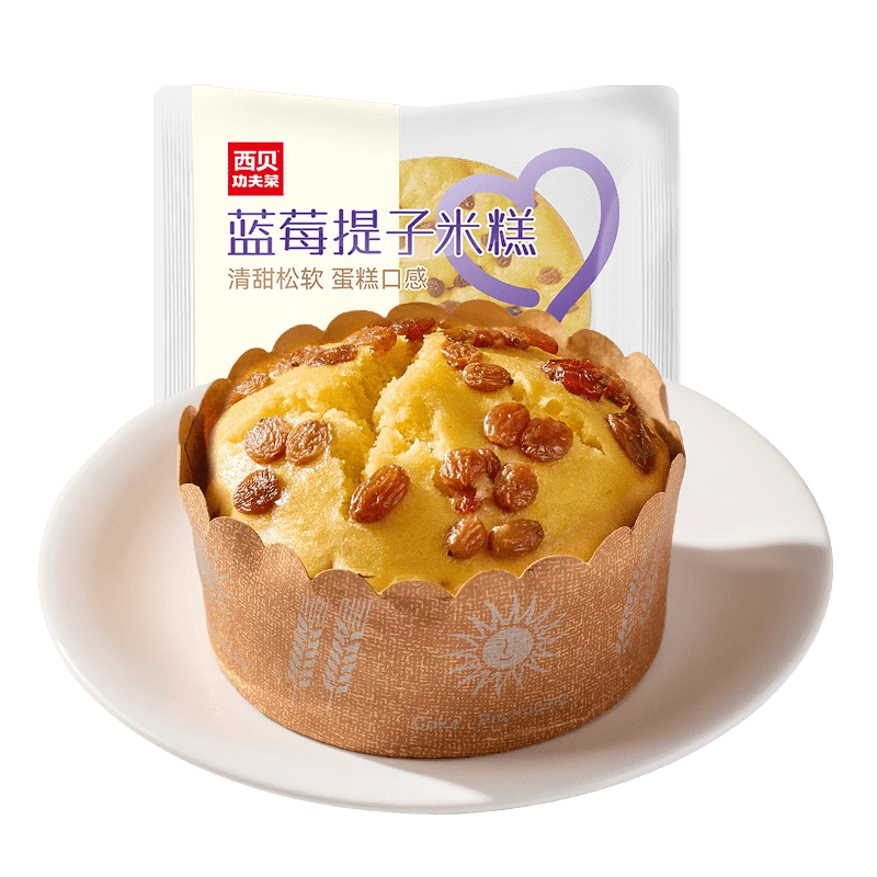 西贝蓝莓提子米糕180g/袋*1   D