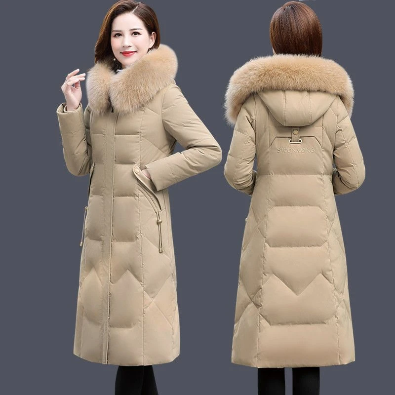 2025冬季新款网红加厚棉服女过膝长款韩版大码显瘦棉衣女棉袄外套