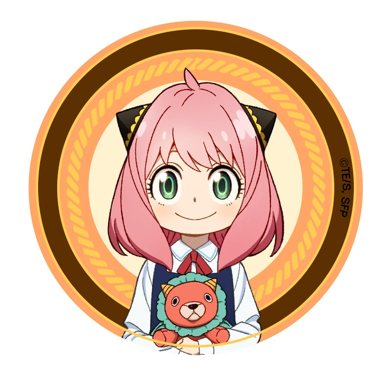 官周《间谍过家家》圆形马口铁徽章 阿尼亚 约尔 劳埃德