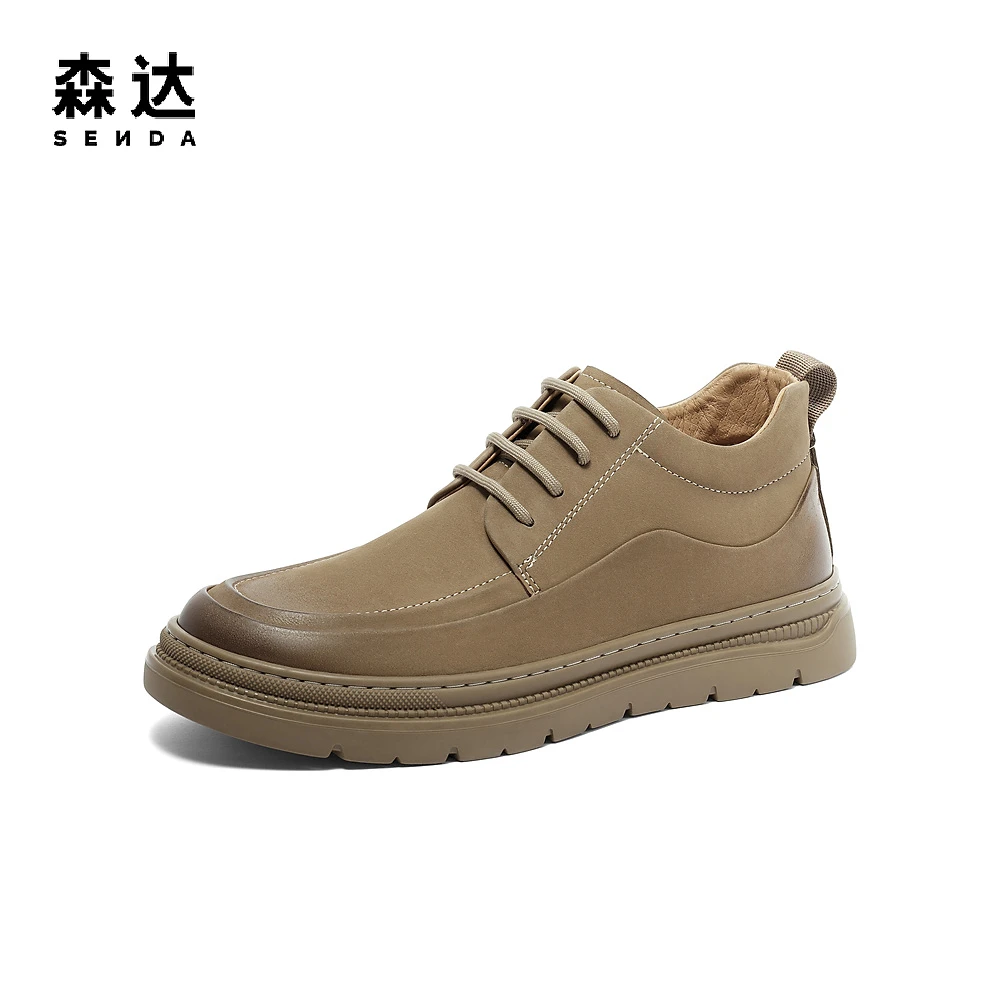 森达时尚工装鞋男冬季新款英伦潮流户外行走休闲鞋ZY807DM3