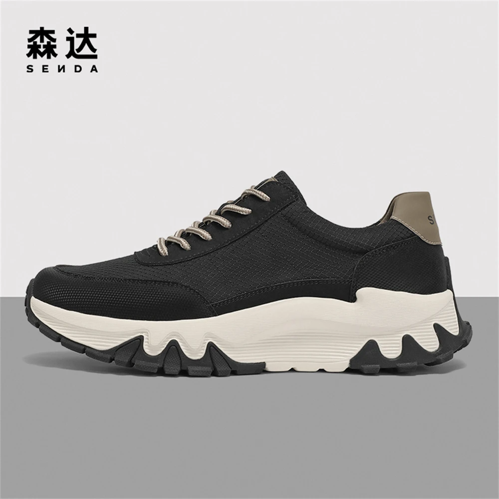 森达时尚运动鞋男夏季新款户外旅游跑步厚底休闲鞋ZY301BM3
