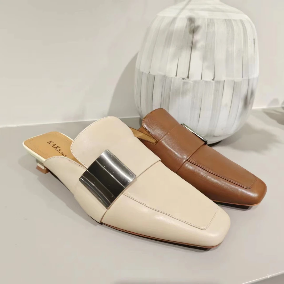 KAKA NUOYA 1585  休闲时尚半拖穆勒鞋