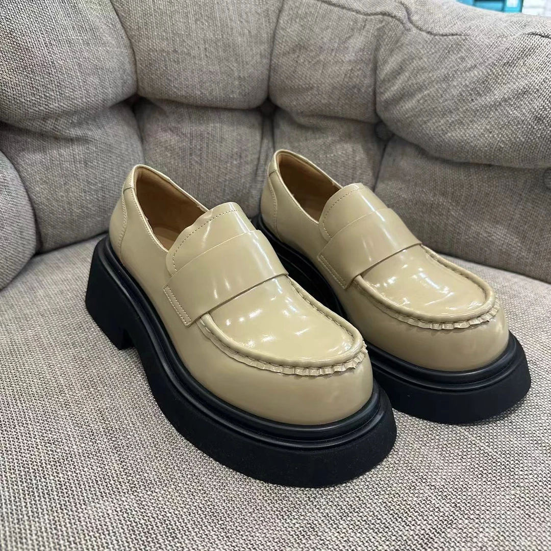 KAKA NUOYA  1512  HD时尚百搭英伦风厚底乐福鞋