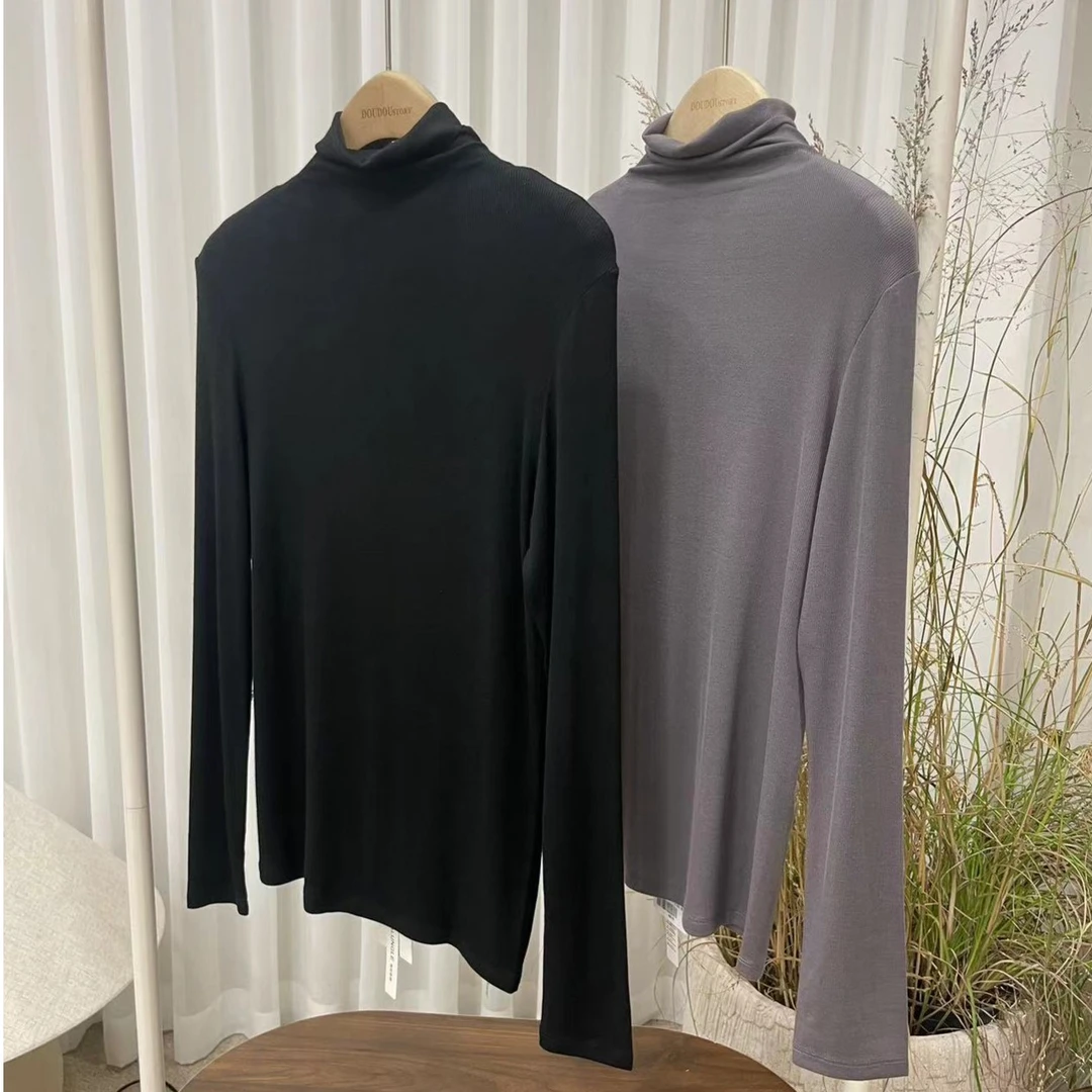 HALUNGLE/海伦格丽   6316B    半高领套头秋冬打底衫