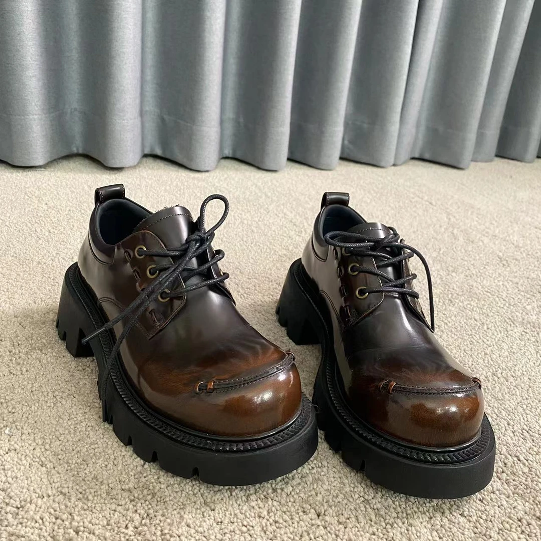 KAKA NUOYA  1352  时尚圆头英伦风乐福鞋