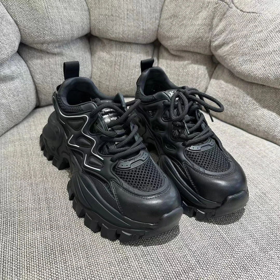 1535  HD时尚百搭系带透气老爹鞋