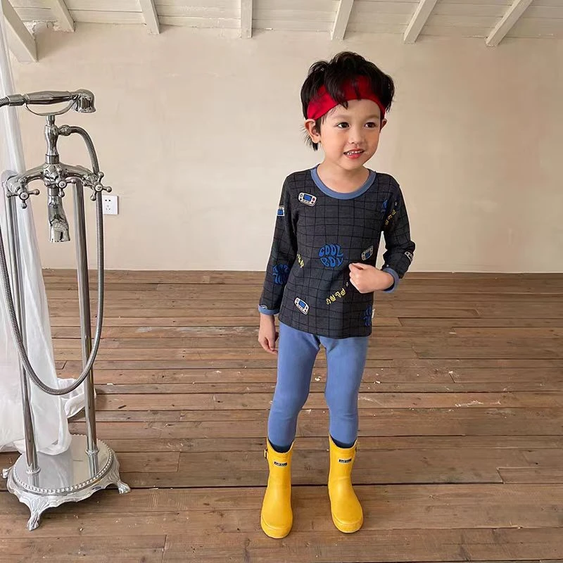 秋冬季儿童内衣套装厚实宝宝保暖秋衣秋裤男女大童家居服磨毛