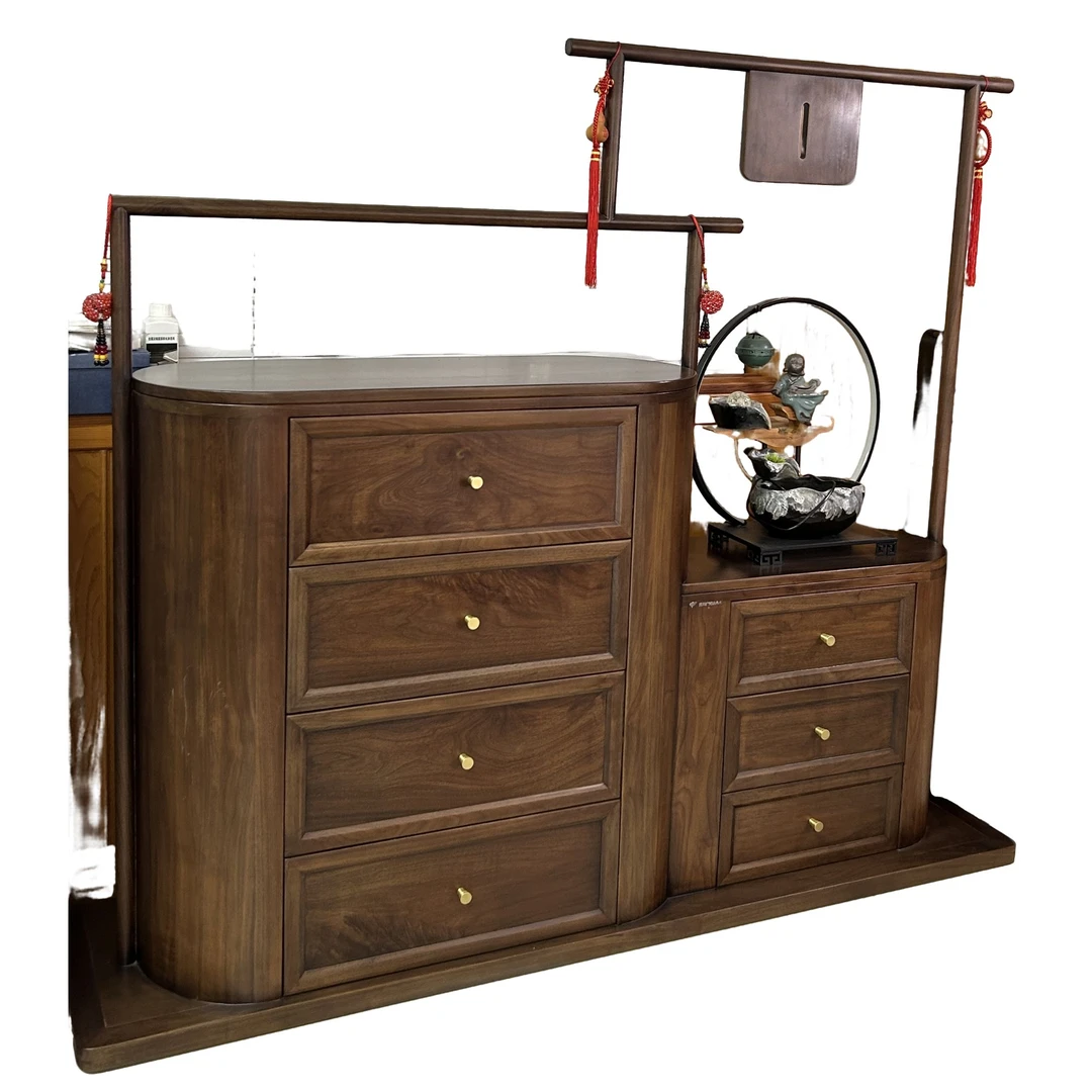 北美黑胡桃玄关柜-定制款