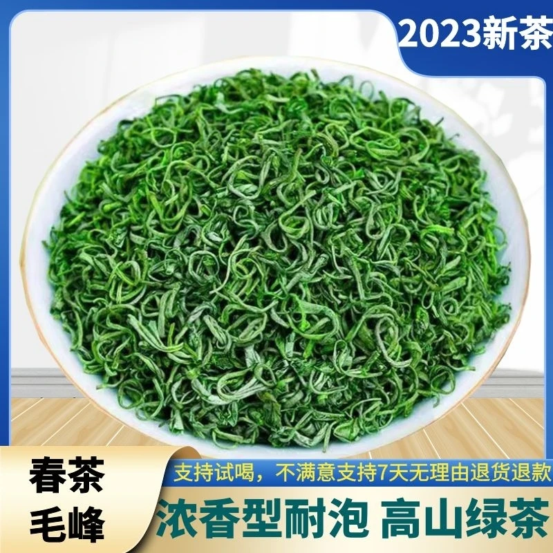 2025新茶贵州高山毛峰云雾绿茶浓香型耐泡茶叶袋装明前茶湄潭翠芽