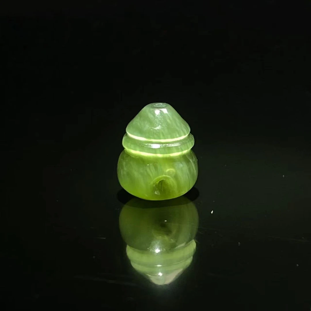 【迈越珠宝】和田玉碧玉猫眼三通配饰手串通用佛塔手工DIY配件串珠