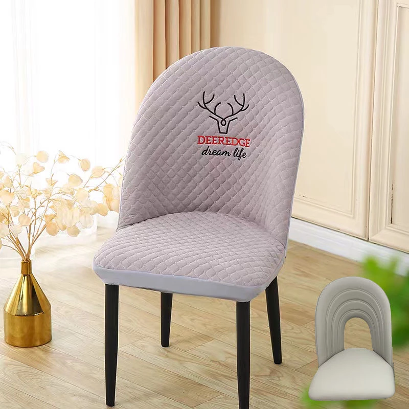 新款摩卡弧形弹力椅套罩防滑全包四季通用防猫抓万能型轻奢餐椅套