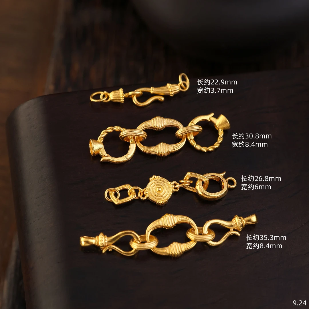 【金豆工厂】手链项链万能扣||18K金环环相扣如意扣拳头扣S扣套装E